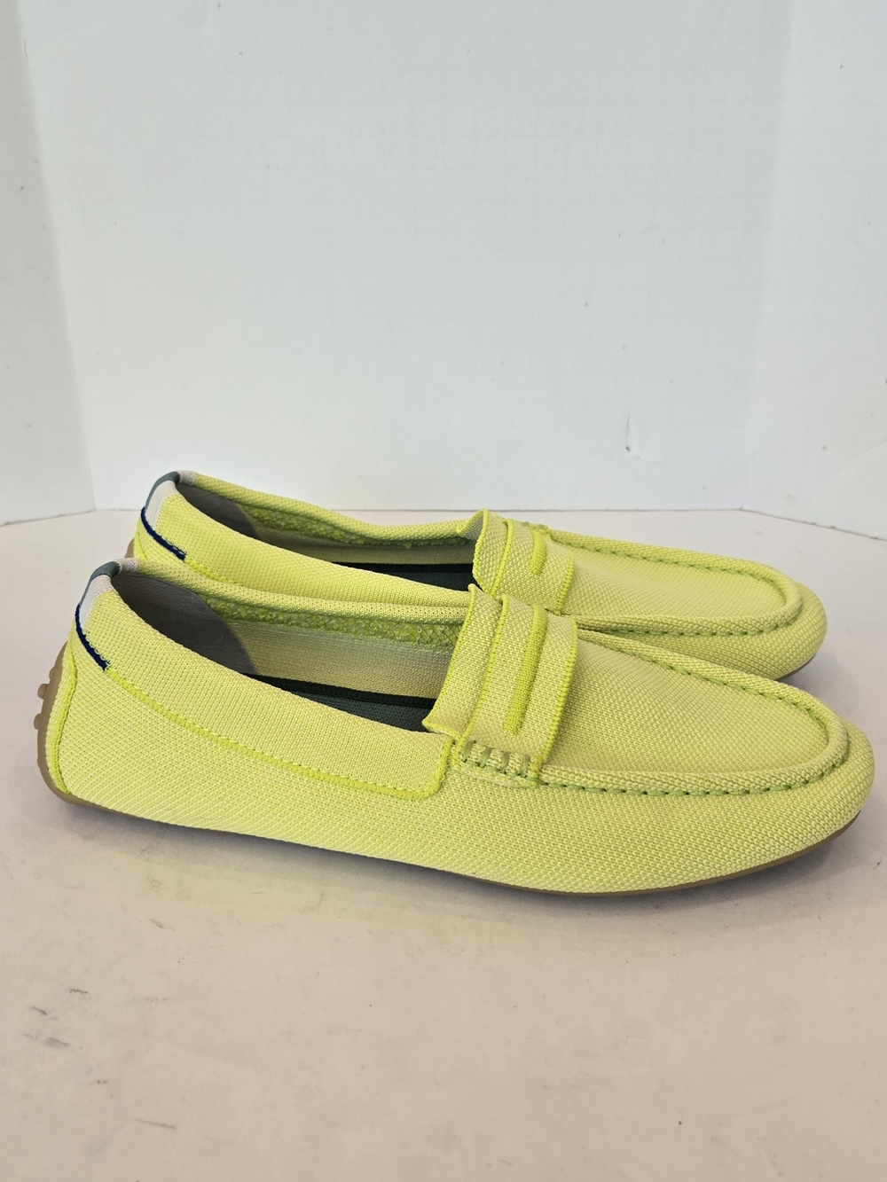 Rothy's Lemon Yellow Canvas Penny Loafers